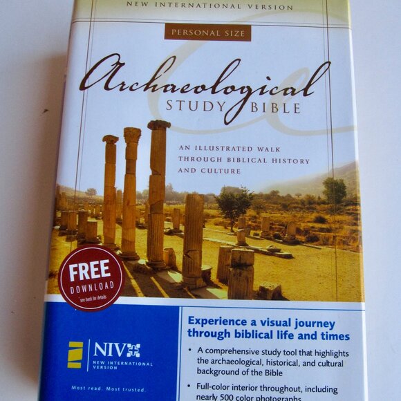 Archeological Study Bible Illustrated Walk Through History & Culture HC DJ 2005 - Picture 1 of 9